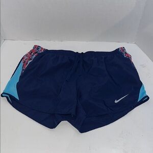 Nike Blue Athletic Shorts Lightweight Dynamic Design